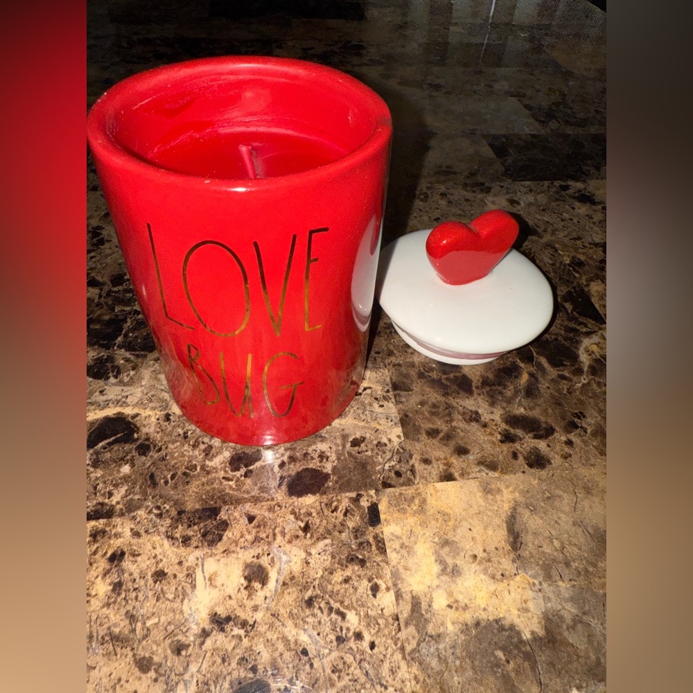 Love Bug Red Candle Holder Rae Dunn NEW